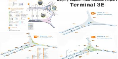 Peking terminal 3 zemljevid