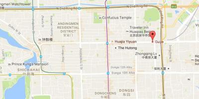 Zemljevid duha ulica Pekingu