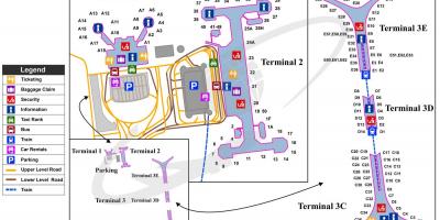 Peking, mednarodni letališki terminal 3 zemljevid