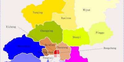Peking Kitajska zemljevid