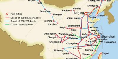 Shanghai bullet vlak zemljevid
