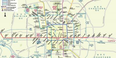 Peking metro zemljevid