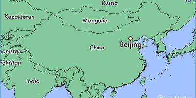 Zemljevid Kitajske, ki prikazuje Pekingu