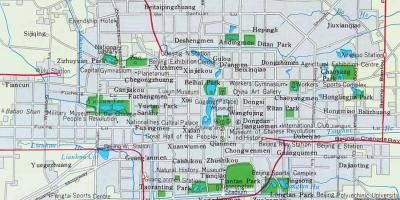 Zemljevid Pekingu mesto