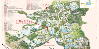 Tsinghua university campus zemljevid