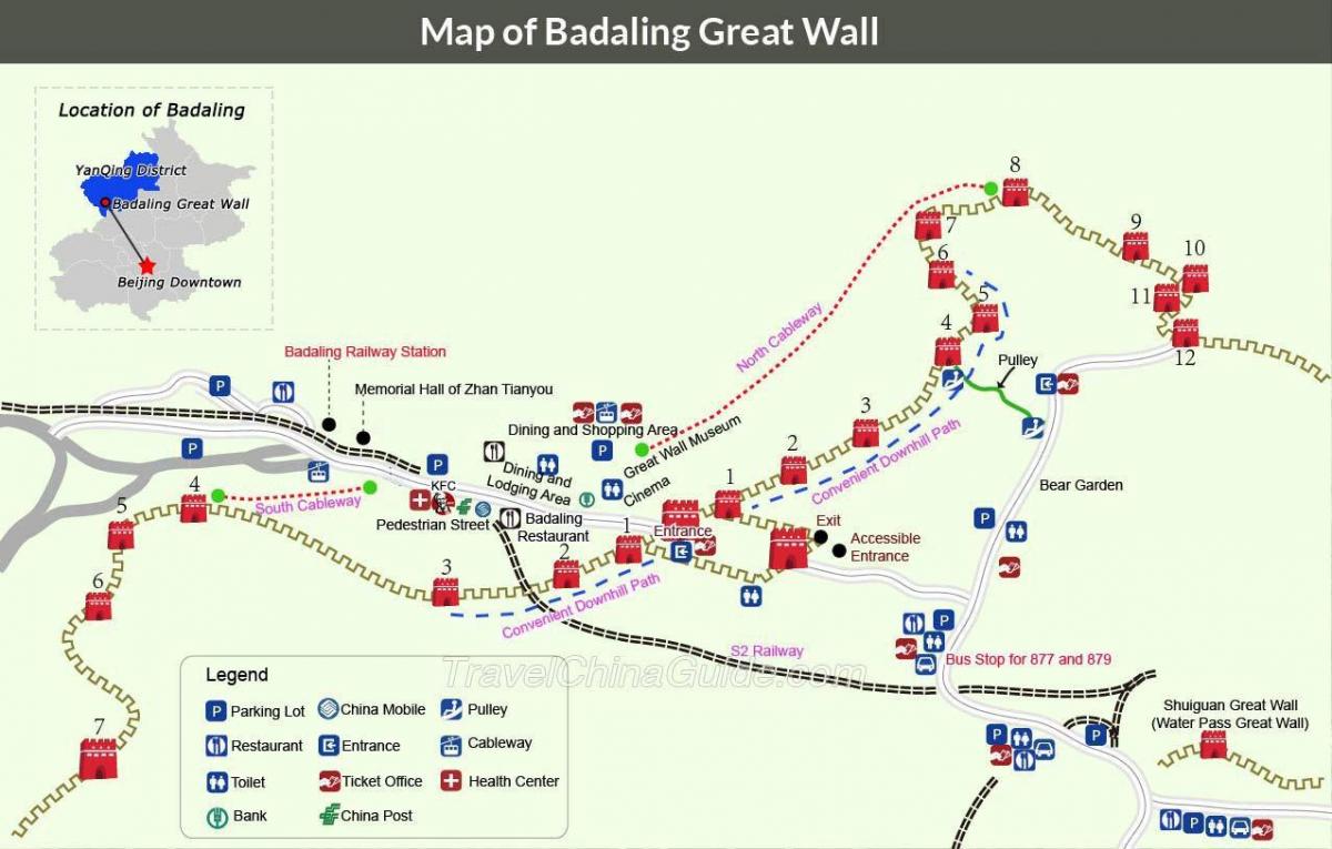 Peking veliko stenski zemljevid