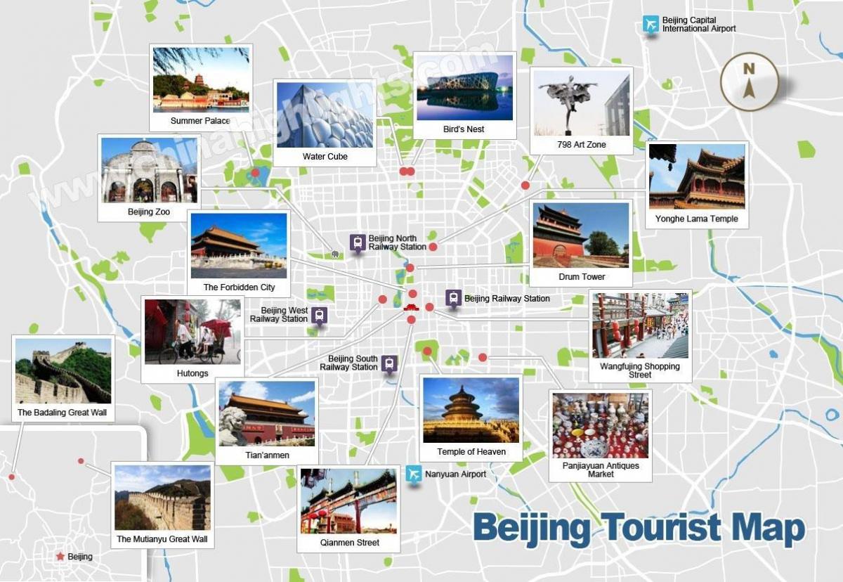 Peking krajev zemljevid