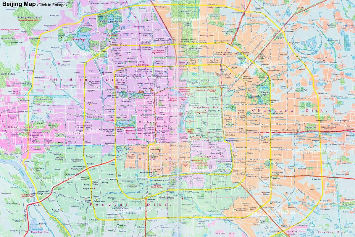 zemljevid Pekingu zemljevid app