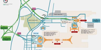 Beijing airport terminal zemljevid