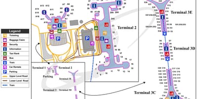 Beijing capital international airport zemljevid